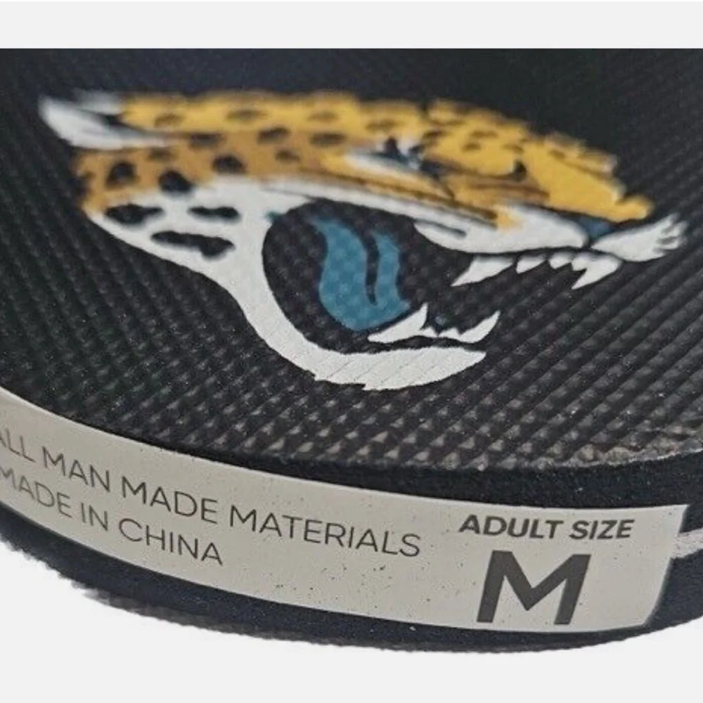 Jacksonville Jaguars Sandals Flip Flops‎ Shoes Mens Medium NFL Football FOCO